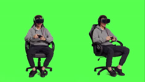 Junger-Mann-Spielt-Wettbewerb-Mit-VR
